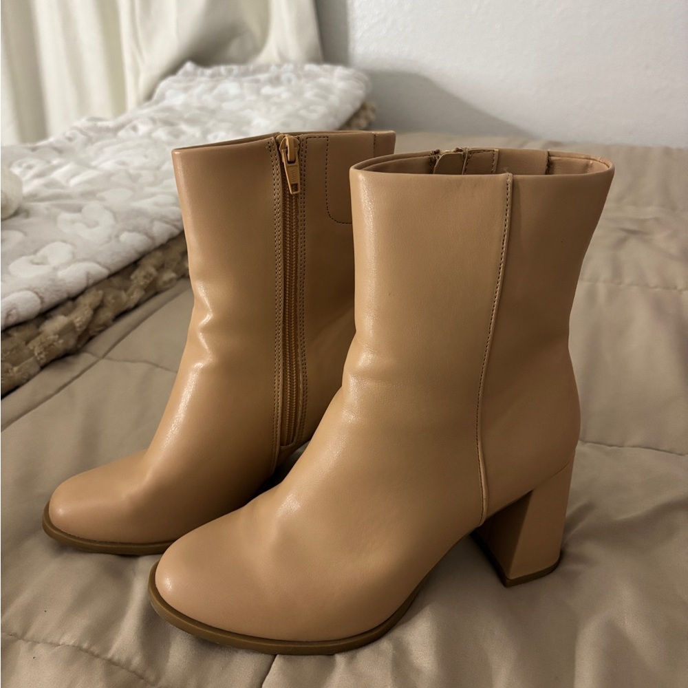 Target Tan Heeled Boots